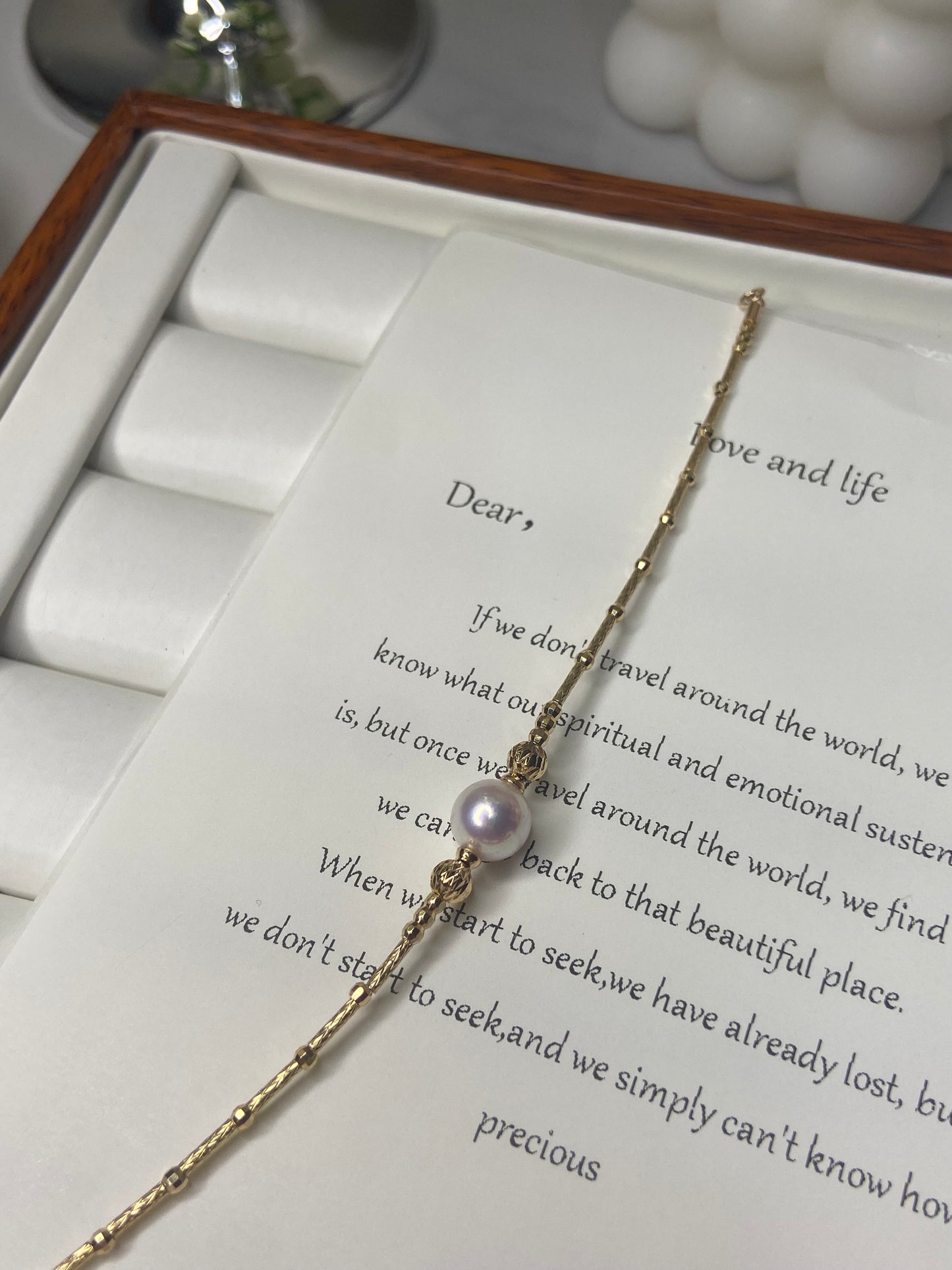 Freshwater pearl bracelet