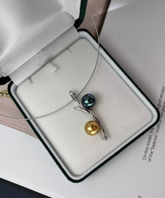 Double pearl stylish pendant